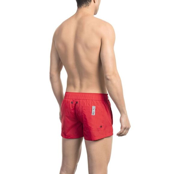 Bikkembergs Red Polyamide Men Swim Men's Short